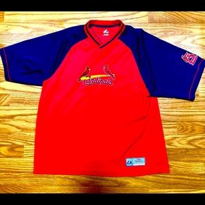 St. Louis Cardinals Shirt Size Large Majestic